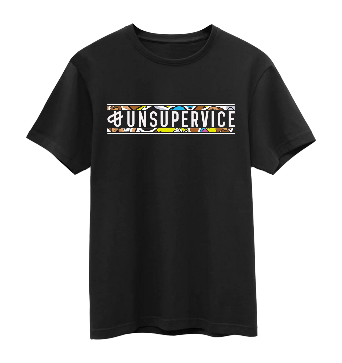 BeeU Spectrum Emblem Black Tee